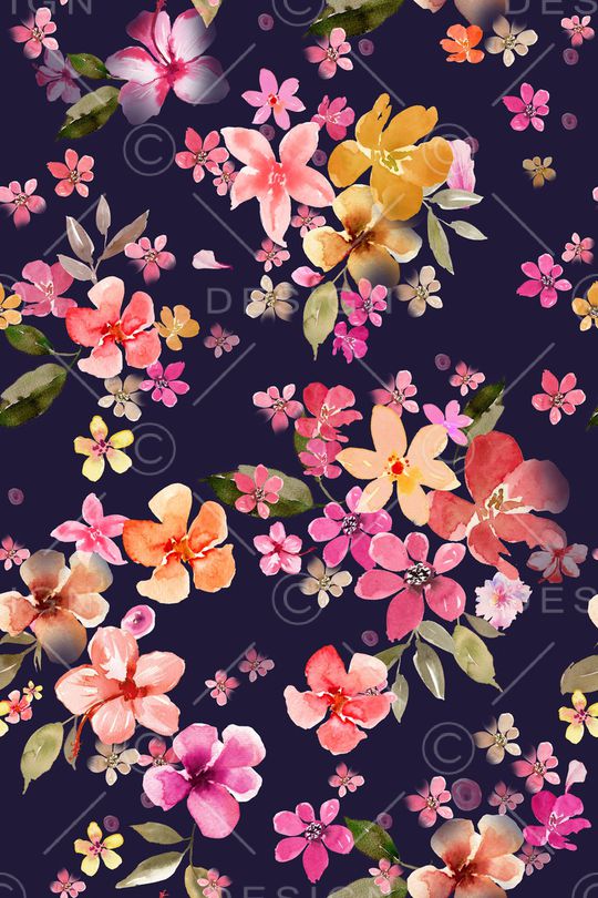 花卉印花花型图片
