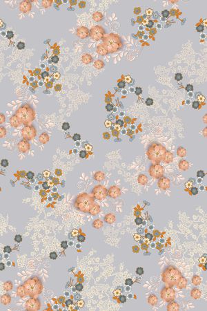 梅花印花花型图片