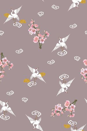 梅花印花花型图片