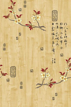 写意印花花型图片