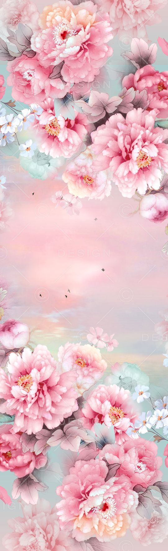 树林印花花型图片