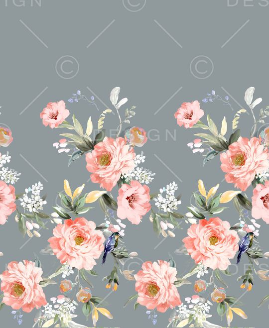 树林印花花型图片
