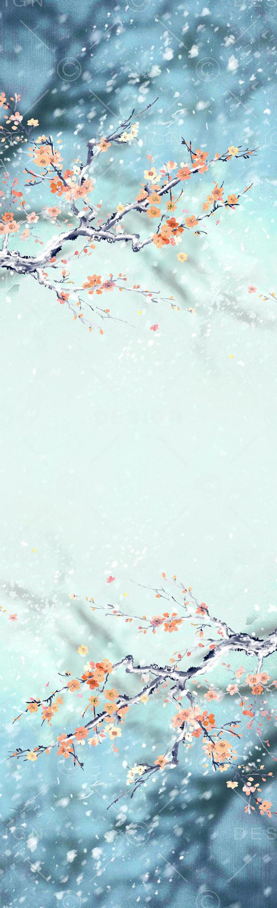 树林印花花型图片