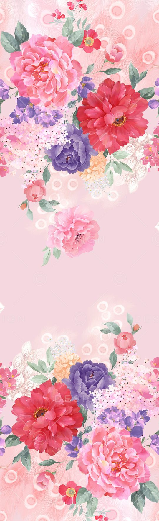 树林印花花型图片