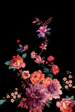 定位花印花花型图片