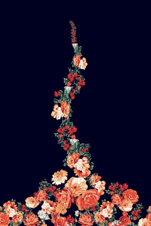 定位花印花花型图片