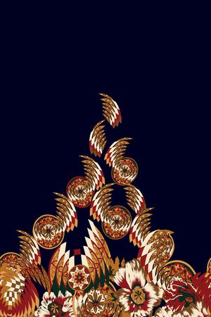 定位花印花花型图片