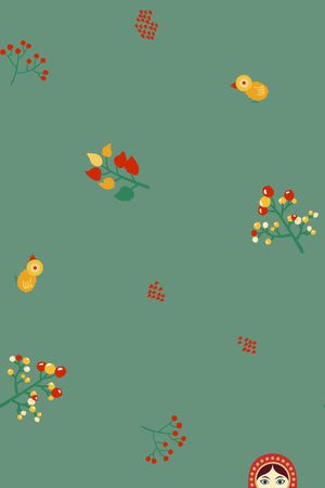 简约印花花型图片