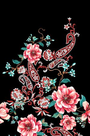 定位花印花花型图片