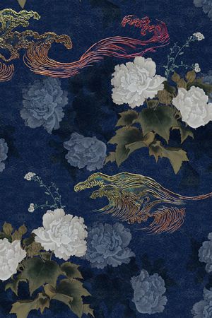 祥云印花花型图片