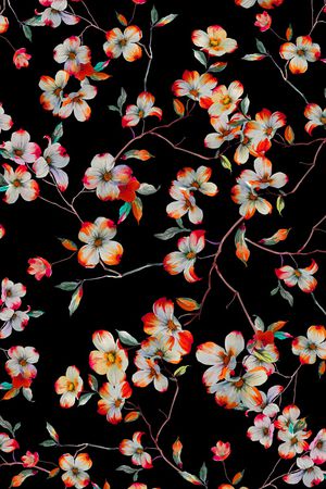 花卉印花花型图片