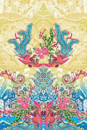 传统纹样印花花型图片