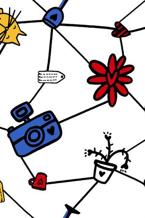 几何印花花型图片