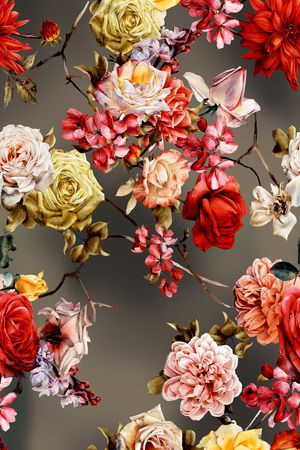 花卉印花花型图片