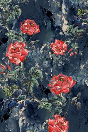 花卉印花花型图片