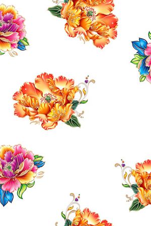 花卉印花花型图片
