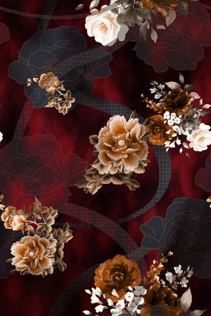 几何印花花型图片