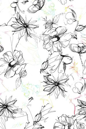 绿植树叶印花花型图片