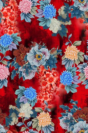 香云沙印花花型图片