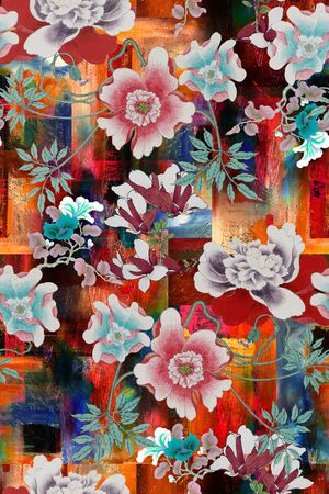 香云纱印花花型图片