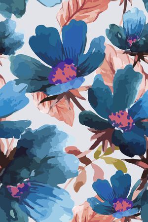 花卉印花花型图片