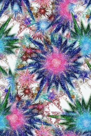 分形印花花型图片