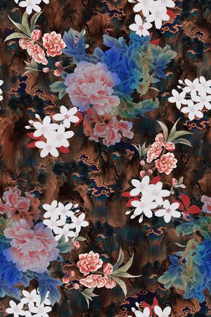 香云纱印花花型图片