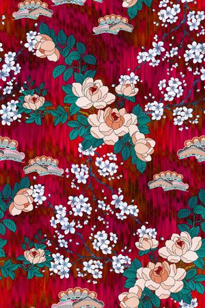 香云纱印花花型图片