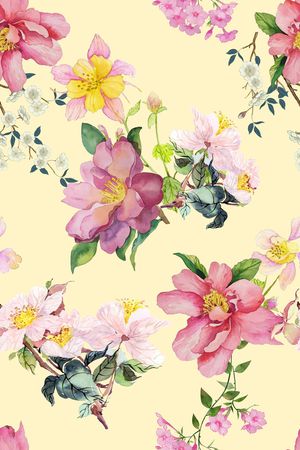 茶花印花花型图片