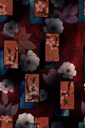 民族风印花花型图片