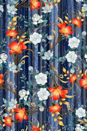 香云纱印花花型图片