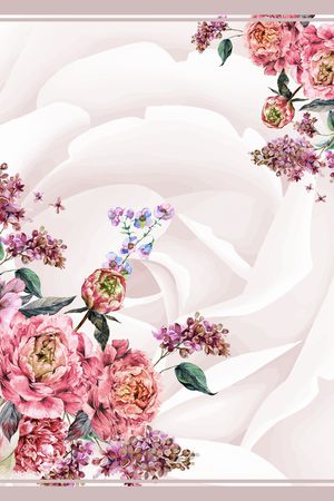 方巾印花花型图片