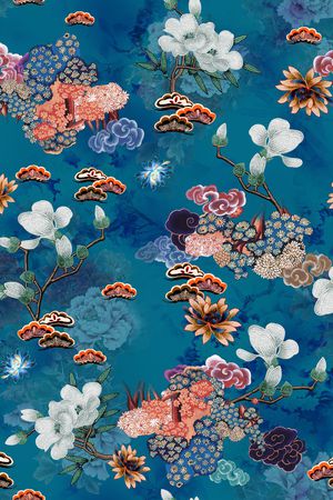 花卉印花花型图片