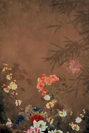 定位花印花花型图片