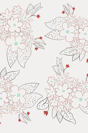 线条印花花型图片