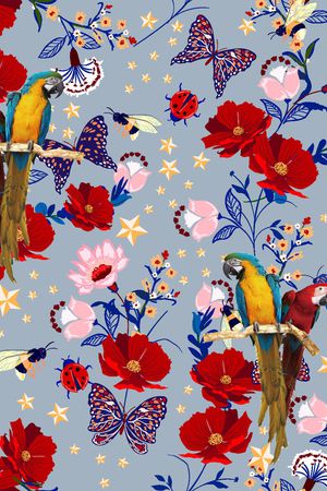蜜蜂印花花型图片
