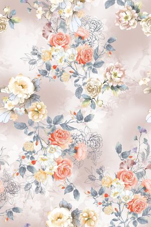 数码花型印花花型图片