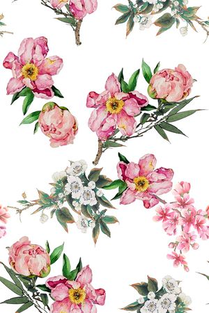 水彩印花花型图片