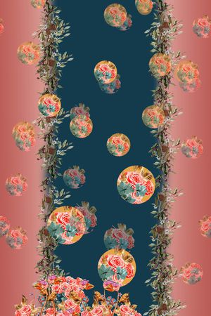 女装定位花印花花型图片