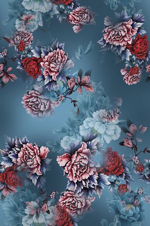 花卉印花花型图片