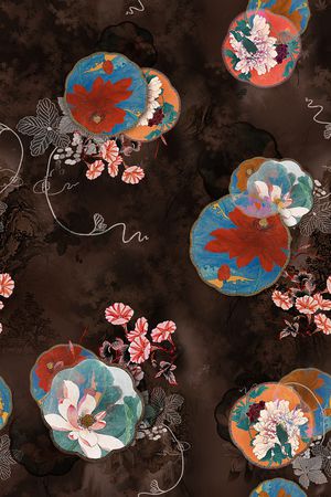 香云纱印花花型图片