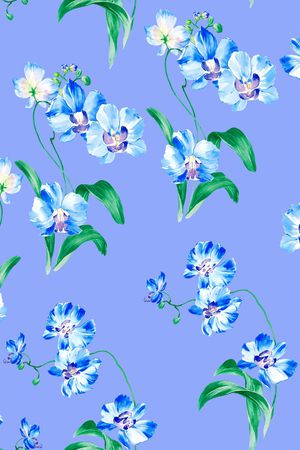 小碎花印花花型图片