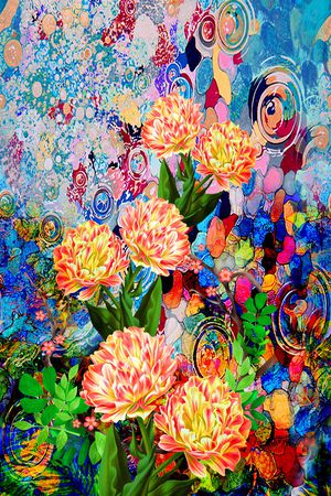 定位花印花花型图片