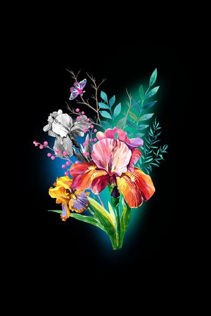 花卉印花花型图片