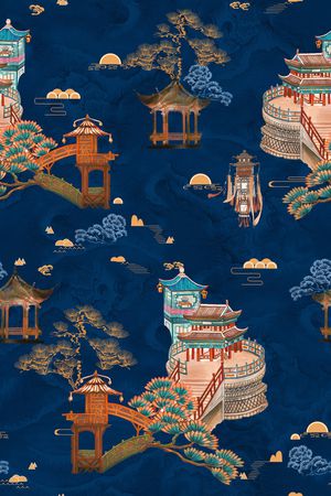 底纹印花花型图片