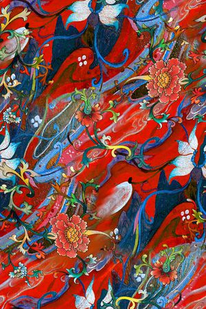 香云纱印花花型图片