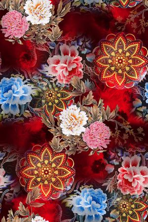 香云纱印花花型图片