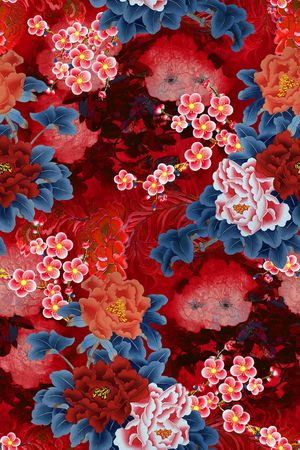 香云纱印花花型图片