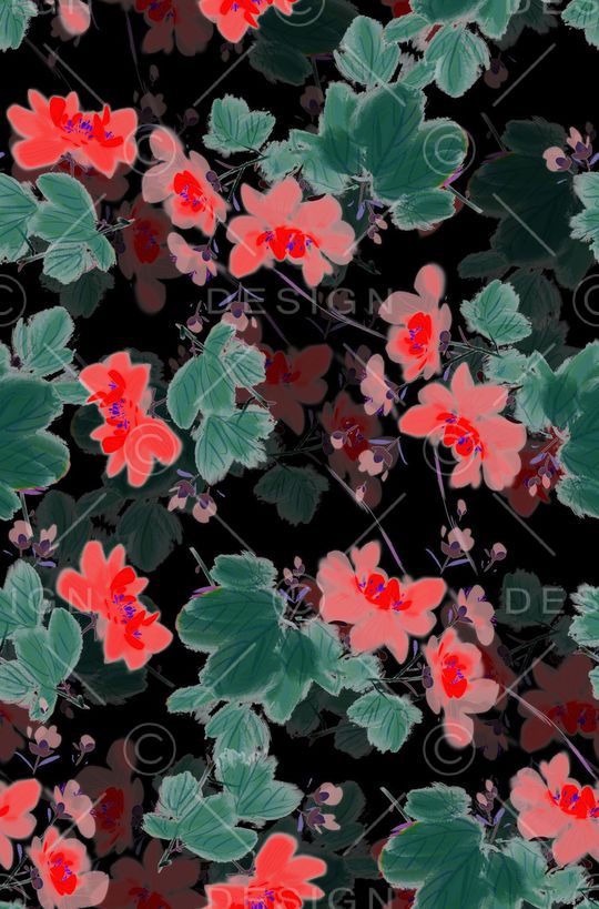 大牌风印花花型图片