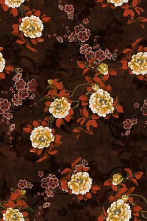 花卉印花花型图片